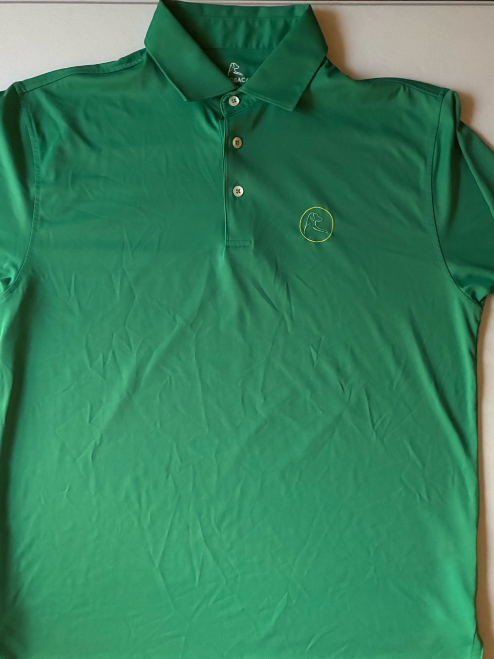 RHOBACK Men’s Green Performance Polo Size Medium